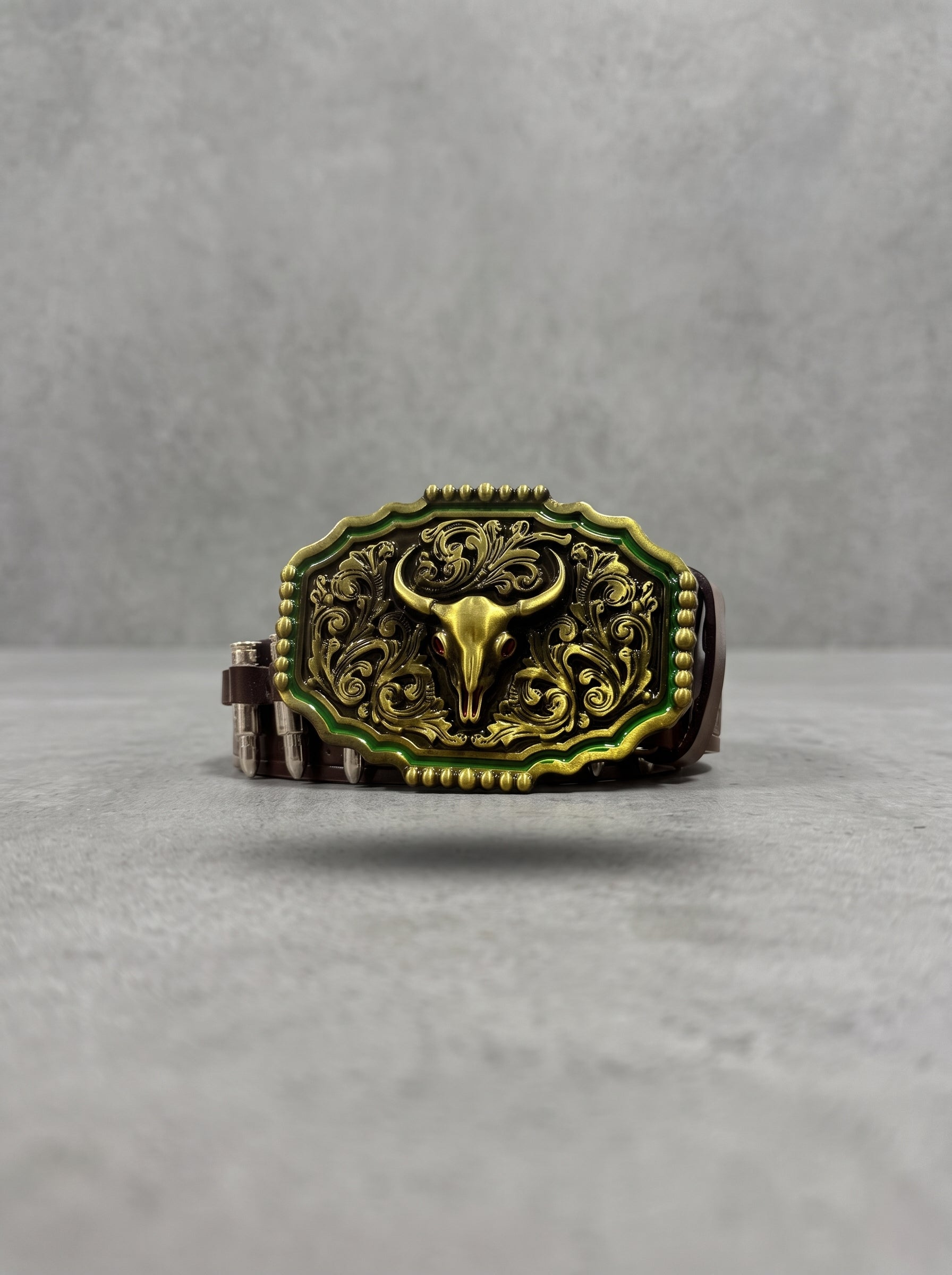 Frontier Bull Buckle Belt