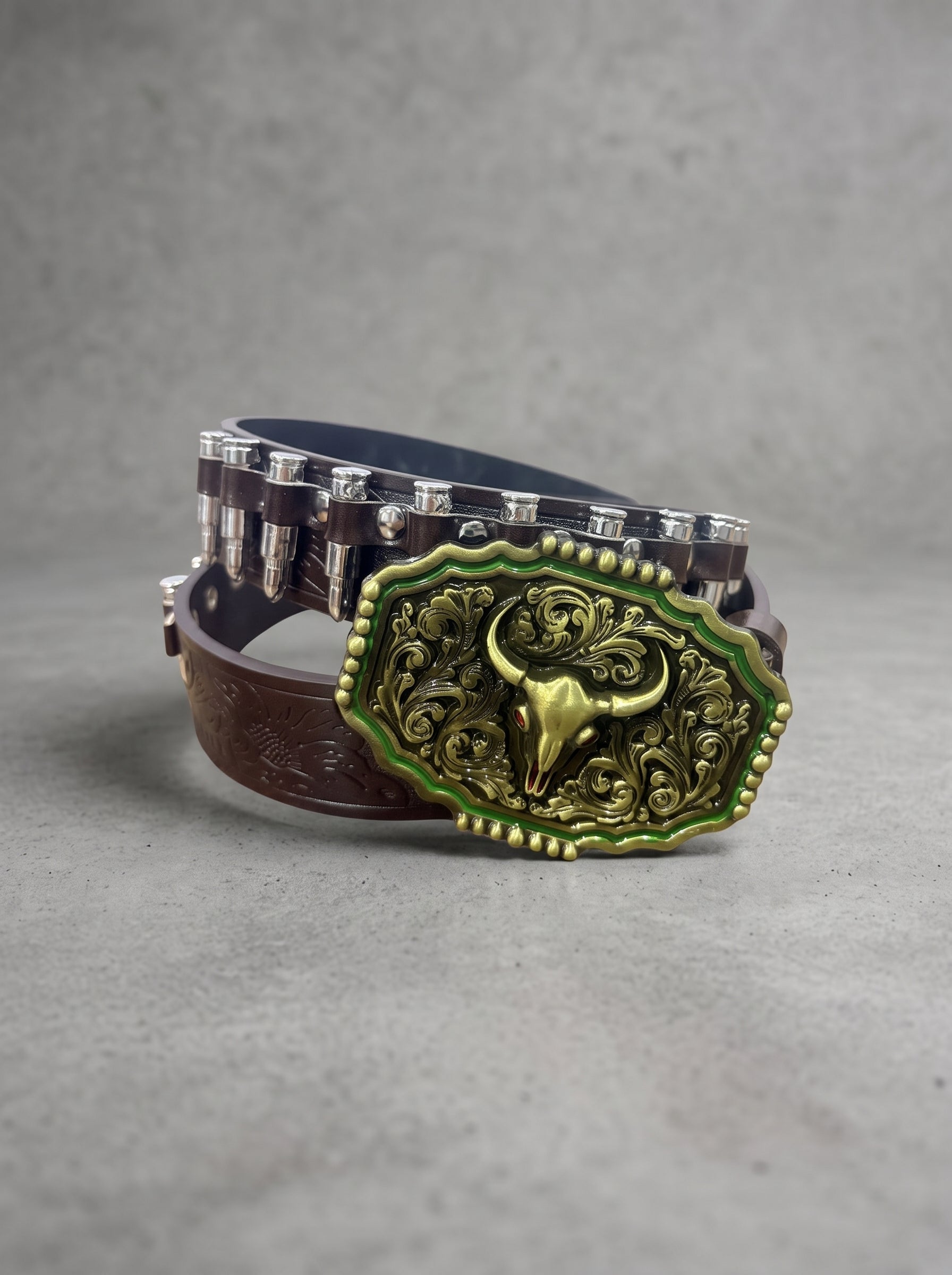 Frontier Bull Buckle Belt