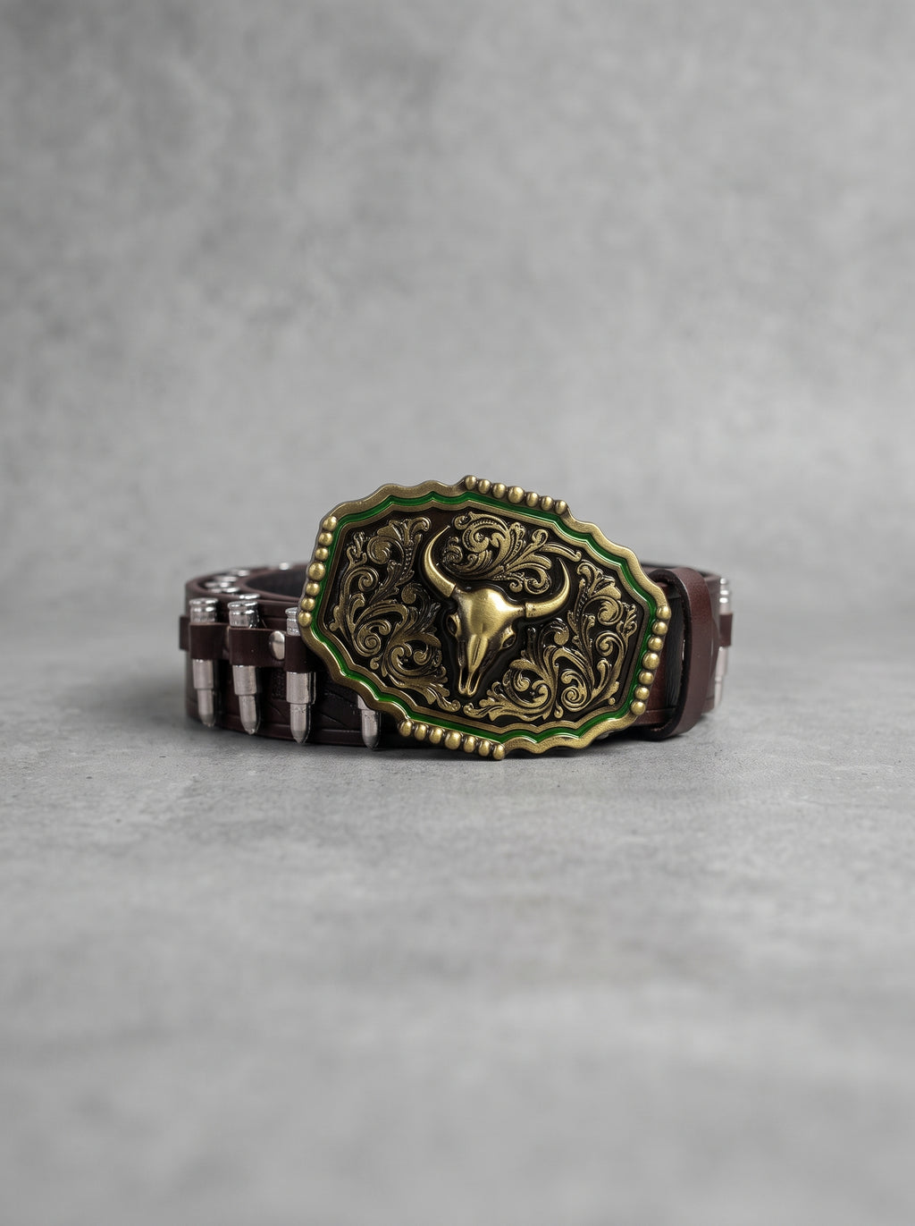Frontier Bull Buckle Belt
