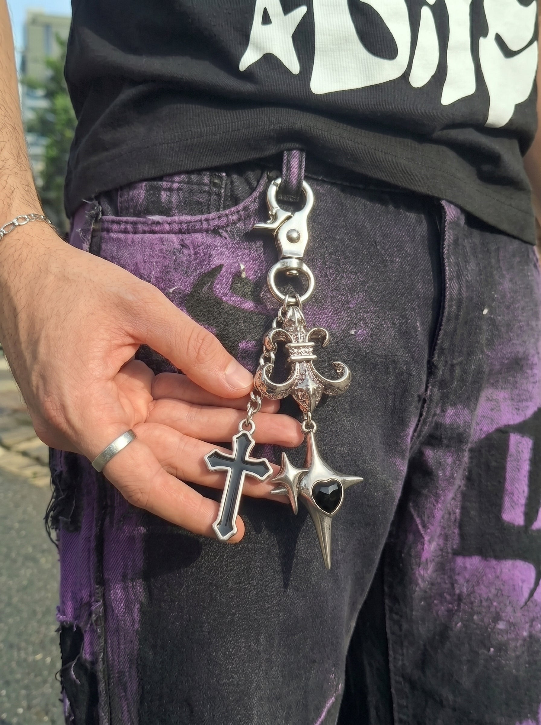 Shadow Cross Keychain