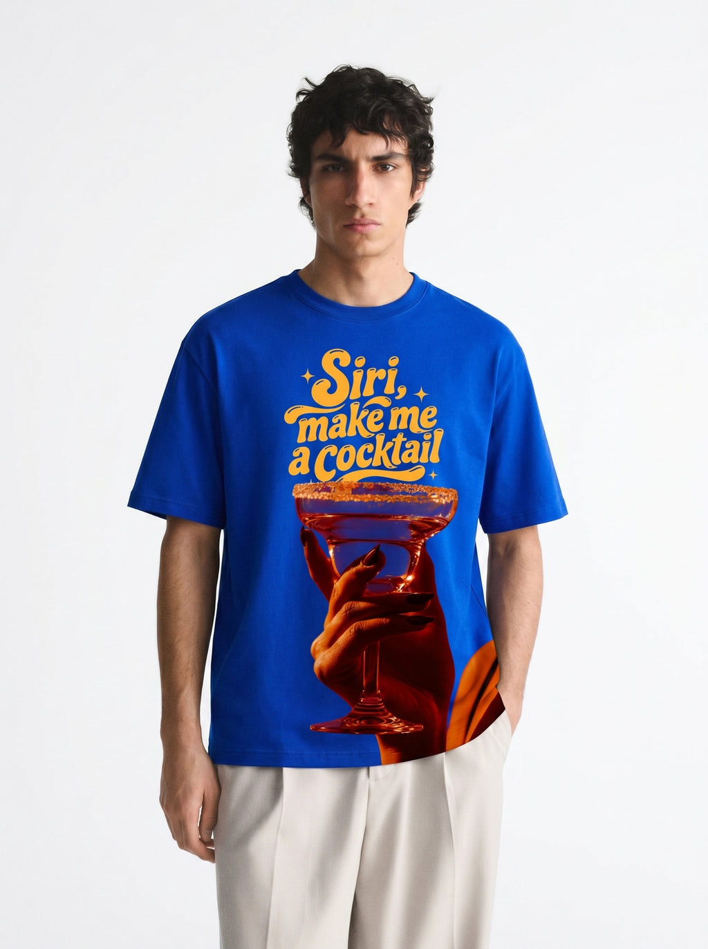 Siri, Make Me a Cocktail Oversized Tee