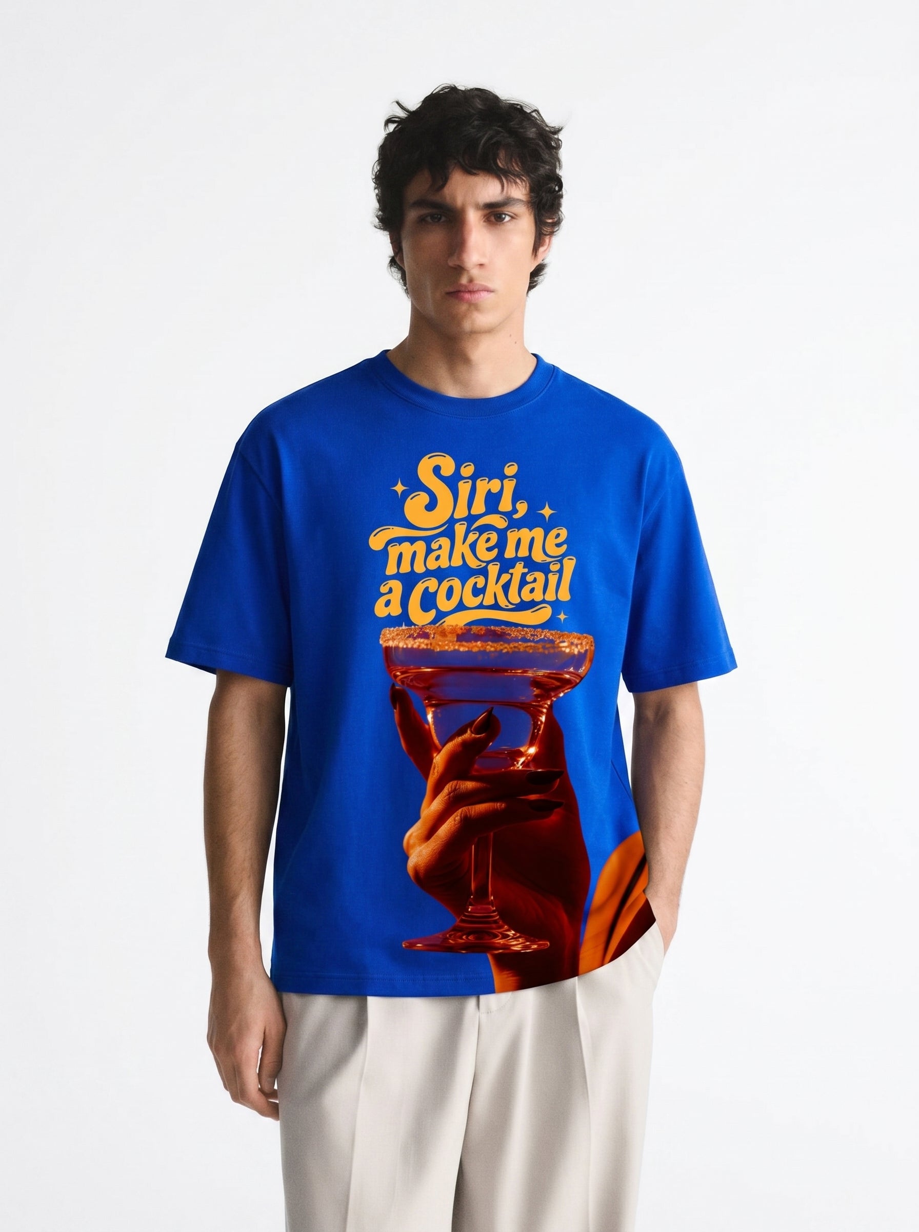 Siri, Make Me a Cocktail Oversized Tee